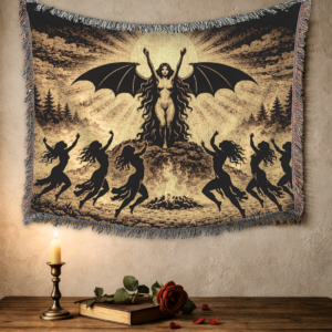 Lilith Blanket Witch Tapestry Throw